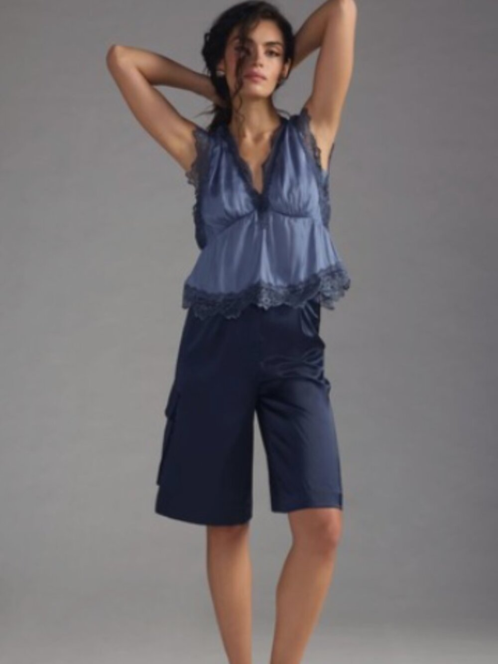 Anthropologie Silk Lace Top
